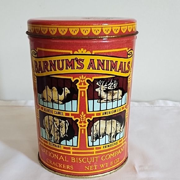 Nabisco Other - VINTAGE BARNUM'S ANIMALS TIN- REPLICA OF 1914 DESIGN